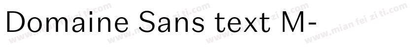Domaine Sans text M字体转换